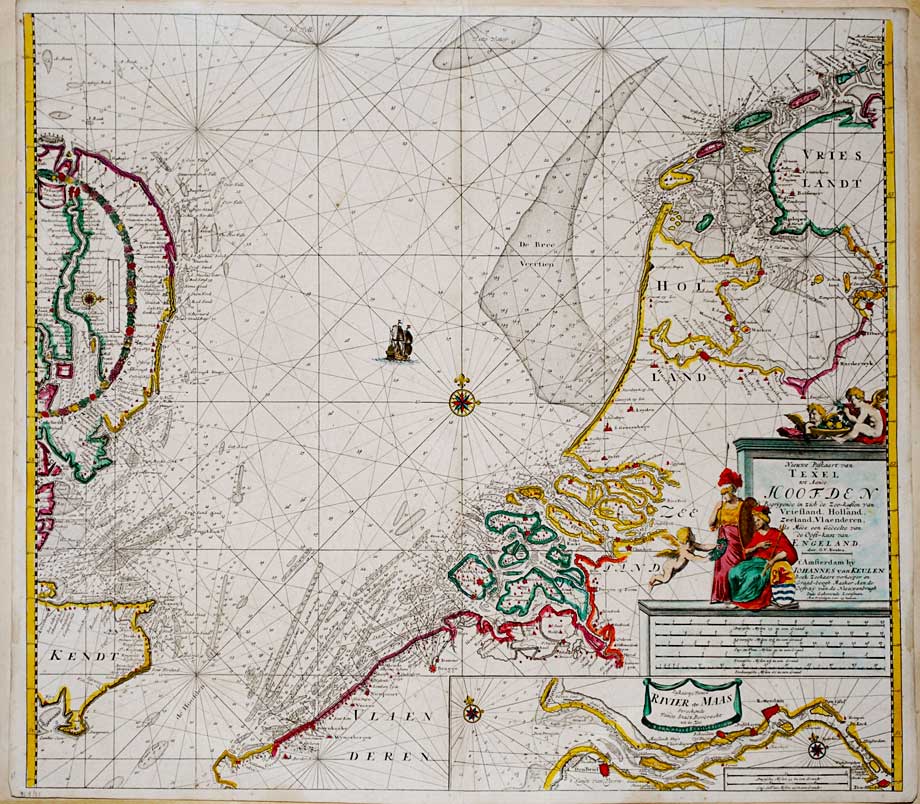 Kaart 1713 Van Keulen